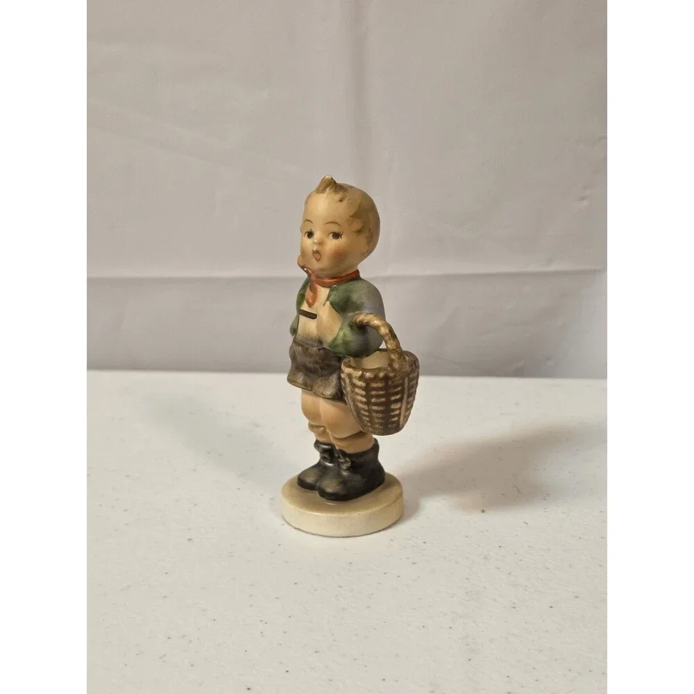 Goebel Hummel Village Boy #51 w Basket TMK-3 Western Germany Figurine 4”‎